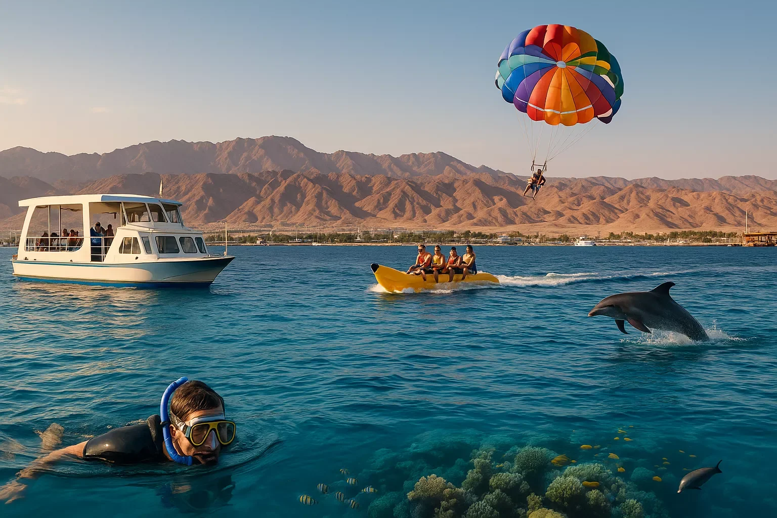 Water Attractions and the Red sea